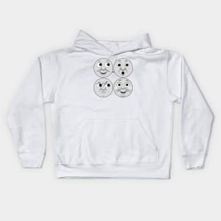 Faces of Percy the Small Engine Kids Hoodie